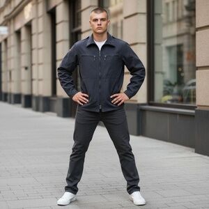 Vintage 1970s-80s West German Navy Uniform Work Jacket, Men's XS-L